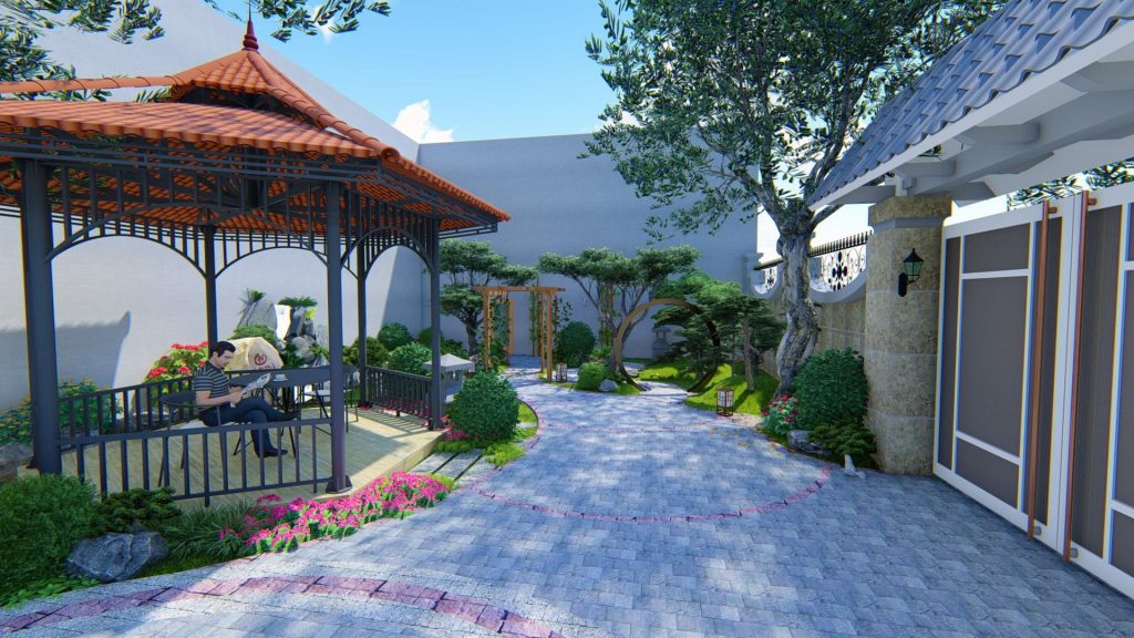 thiết kế sân vườn Nhật Bản quận Gò Vấp