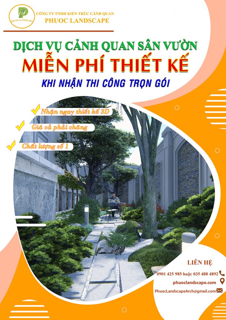 báo giá thiết kế cảnh quan sân vườn