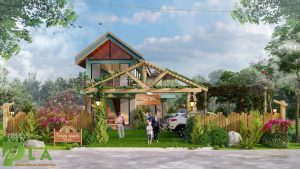 cổng vào Cloud villa